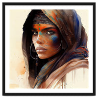 Watercolor Tuareg Woman #9