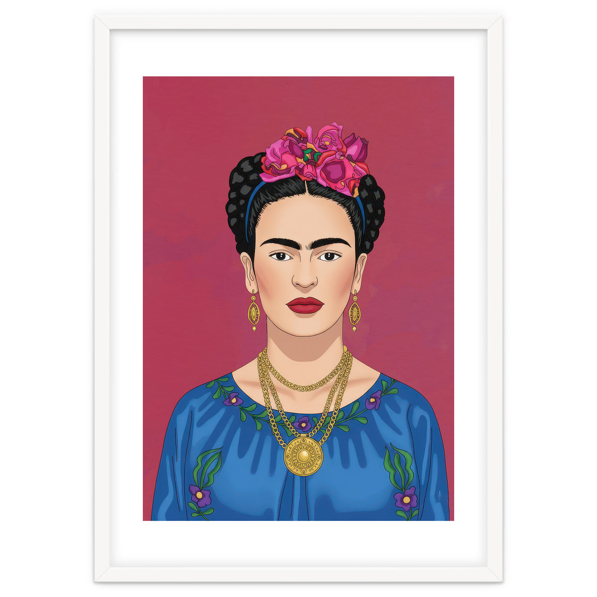 Frida Kahlo Portrait Illustration
