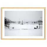 Baseball field covered in snow thumbnail