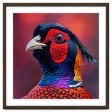 Close Up Pheasant Bird Head Detailed Feathers thumbnail