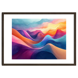 Vibrant Abstract Flowing Peaks Art thumbnail