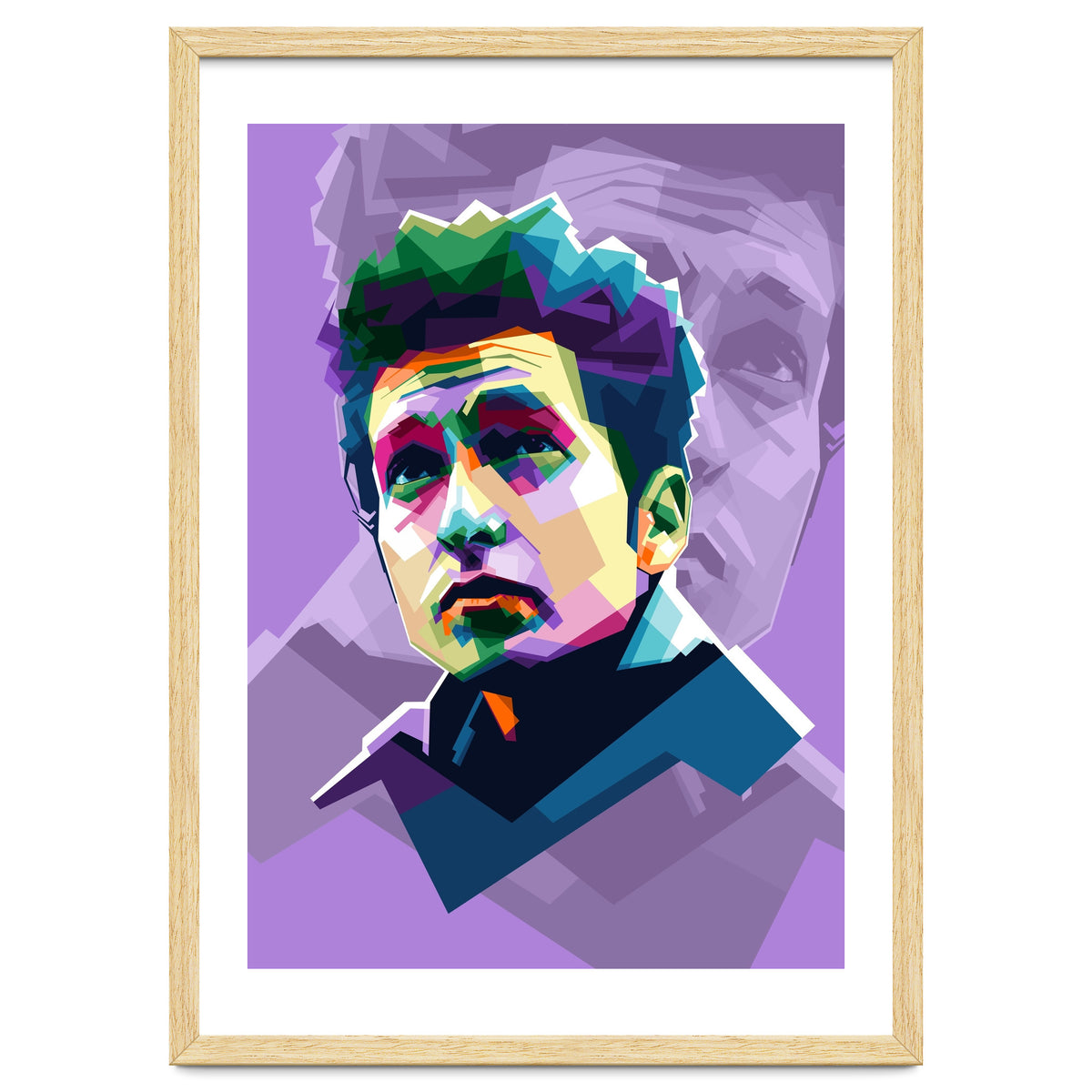 Bob Dylan Pop Art WPAP