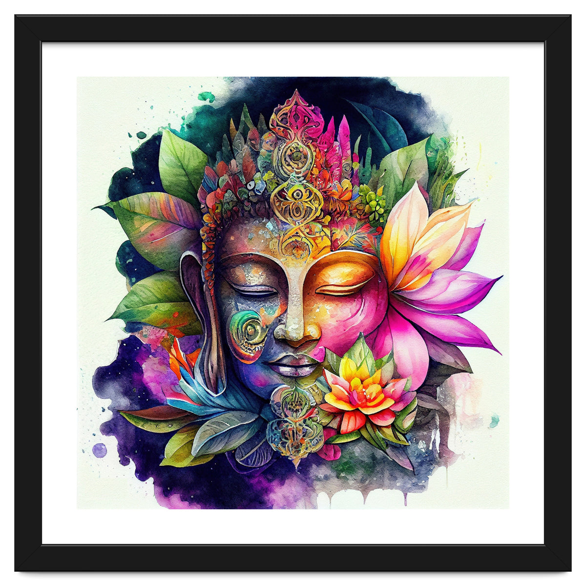 Floral Awakening Buddha