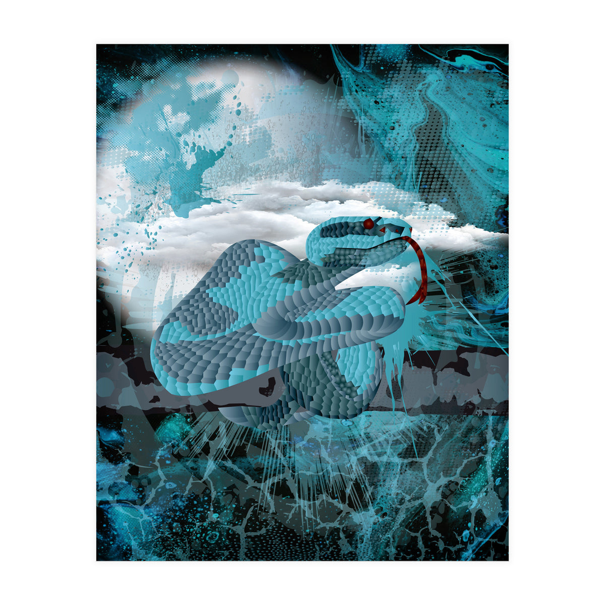 Blue Poly Viper (Print Only)