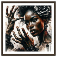 Noir Flamenco Hands Portrait