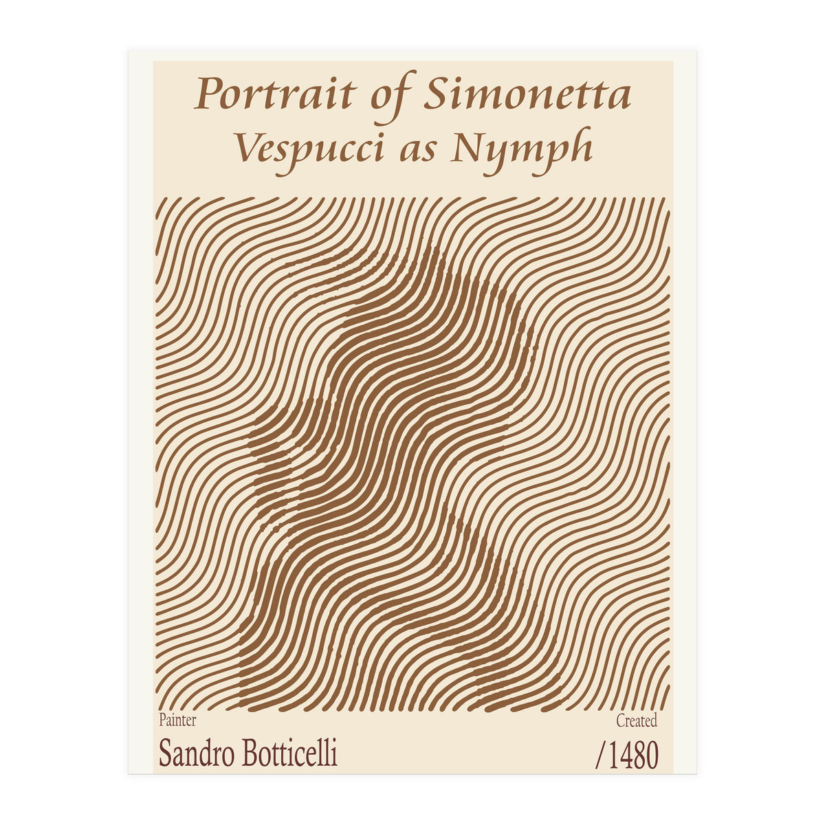 Portrait Of Simonetta Vespucci As Nymph – Sandro Botticelli (1480) (Print Only)