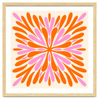 Symmetry Petals - pink and orange