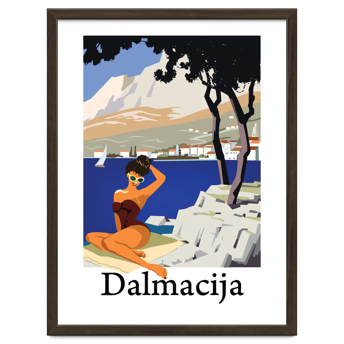 Dalamtia, Sunbathing Woman