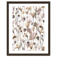 Watercolour Terracotta Wild Flowers