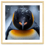 Close Up King Penguin In The Snow thumbnail