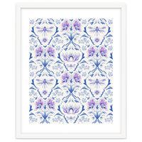 Bohemian Garden Blue Pattern