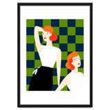 Moods, Checkers Girl Friends Chic Chess, Modern Bohemian Eclectic Woman Girl Boss, Bff Fashion Style thumbnail