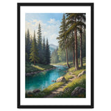 Serene Alpine Forest River Landscape thumbnail