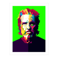 Jeff Bridges Hollywood Actor Pop Art WPAP (Print Only)