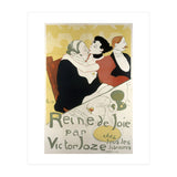 Henri de Toulouse-Lautrec: Poster for the novel Reine de joie, moeurs du demi-monde by Victor Joze. (Print Only) thumbnail
