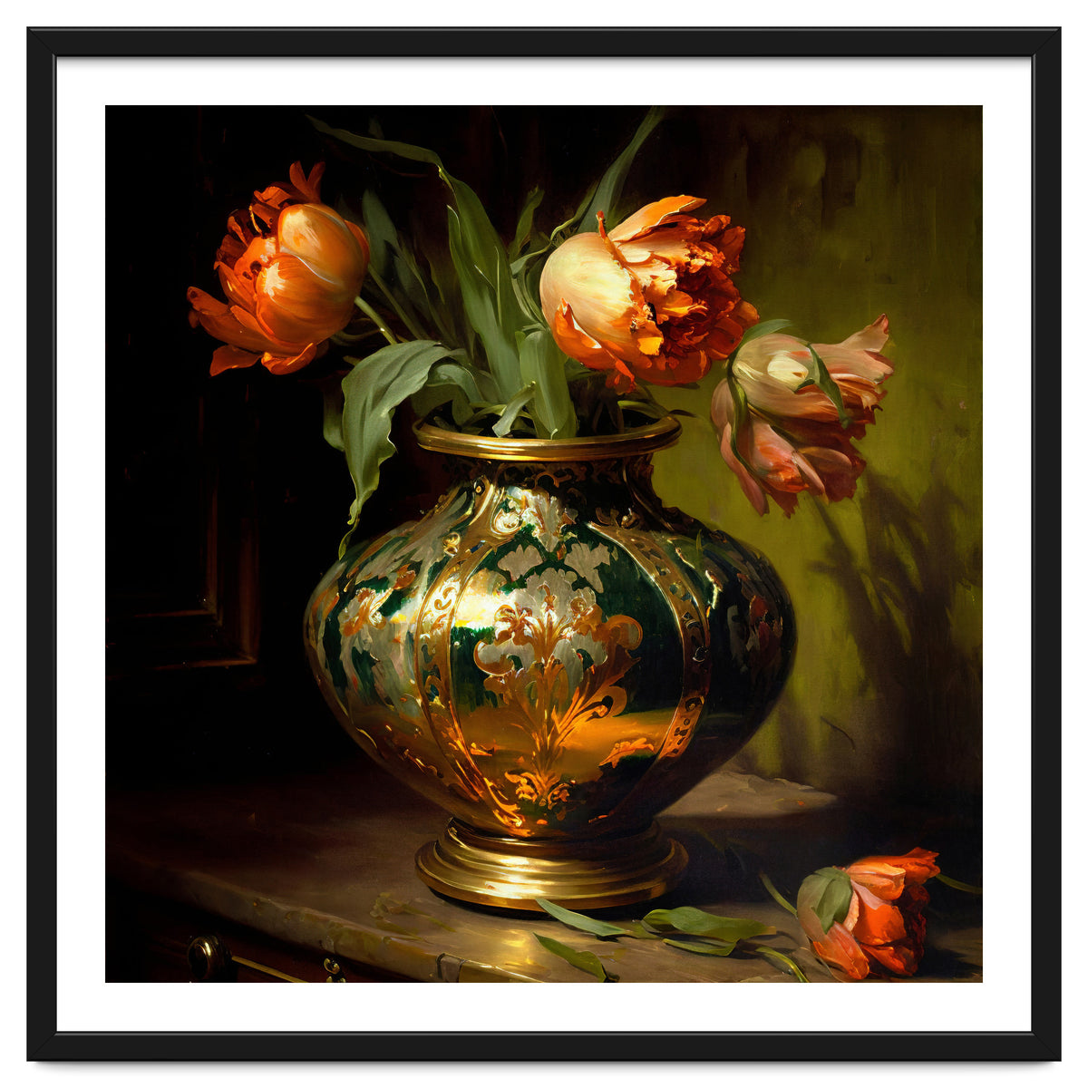 Orange Parrot Tulips