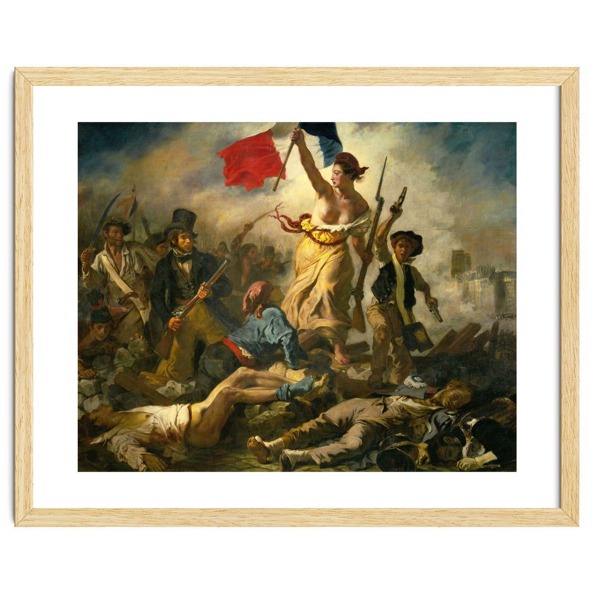 Eugène Delacroix / 'Liberty Leading the People', 1830, Oil on canvas, 260 x 325 cm. Eugne Delacroix.