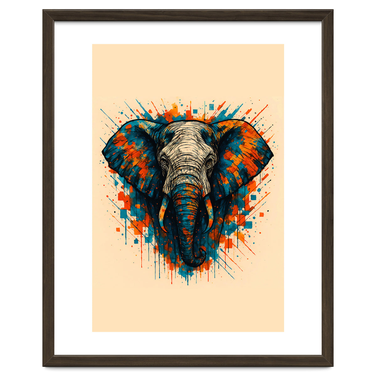 Elephant Animal Watercolor