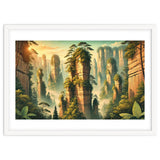 Vintage China, Zhangjiajie Stone Pillars Poster thumbnail