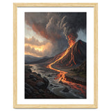Dramatic Volcanic Eruption Landscape Art thumbnail