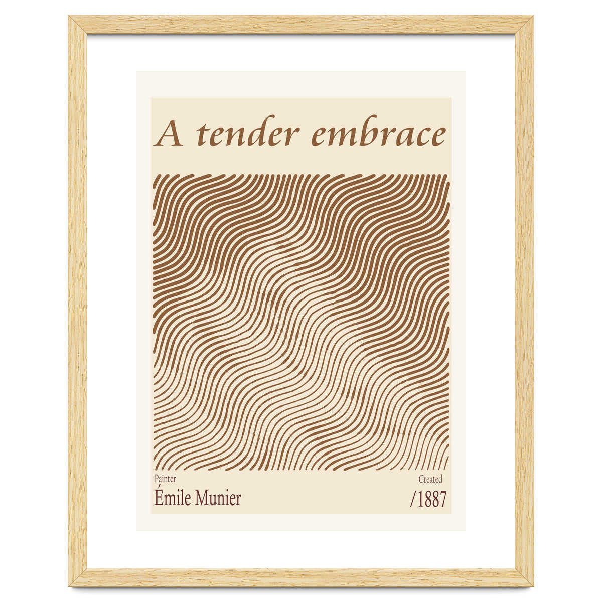 A Tender Embrace – Émile Munier (1887)