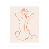 Femina, Abstract Minimal Woman Line Art Sketch, Drawing Feminine Empower Express (Print Only) thumbnail