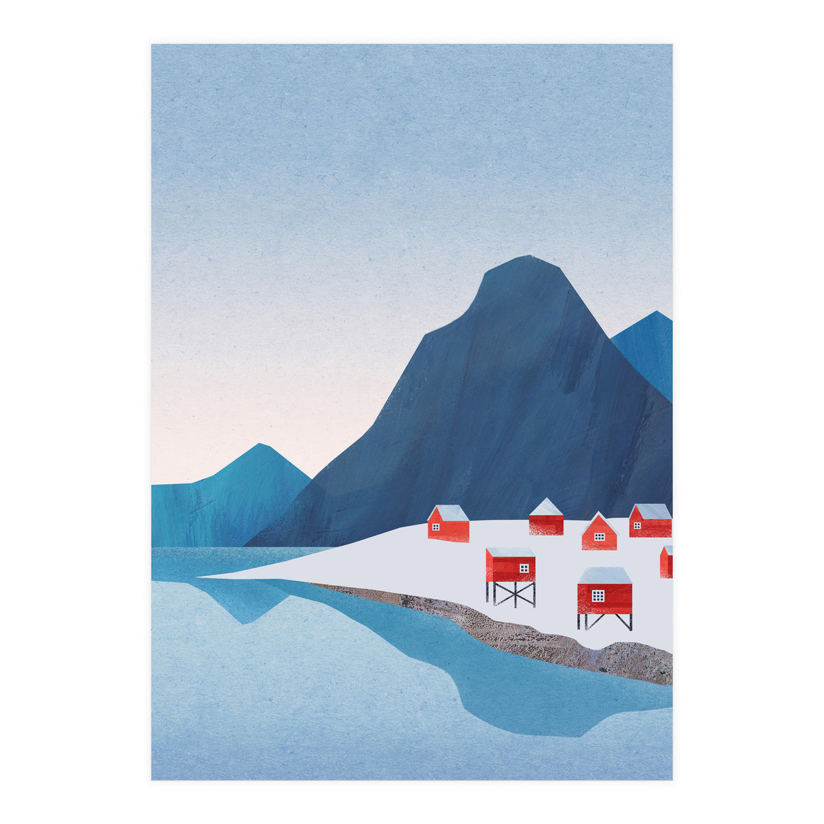 Red Houses, Lofoten (Print Only)