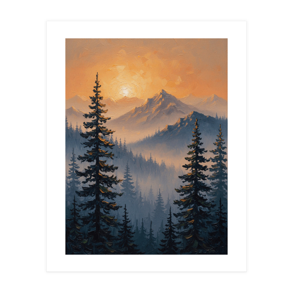 Ethereal Alpine Glow (Print Only)