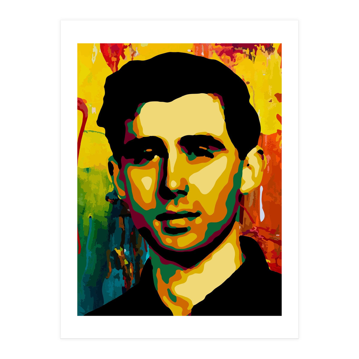 Andrew Goodman Activist Colorful Abstract Art (Print Only)