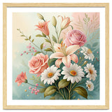 Elegant Pastel Floral Bouquet Illustration thumbnail