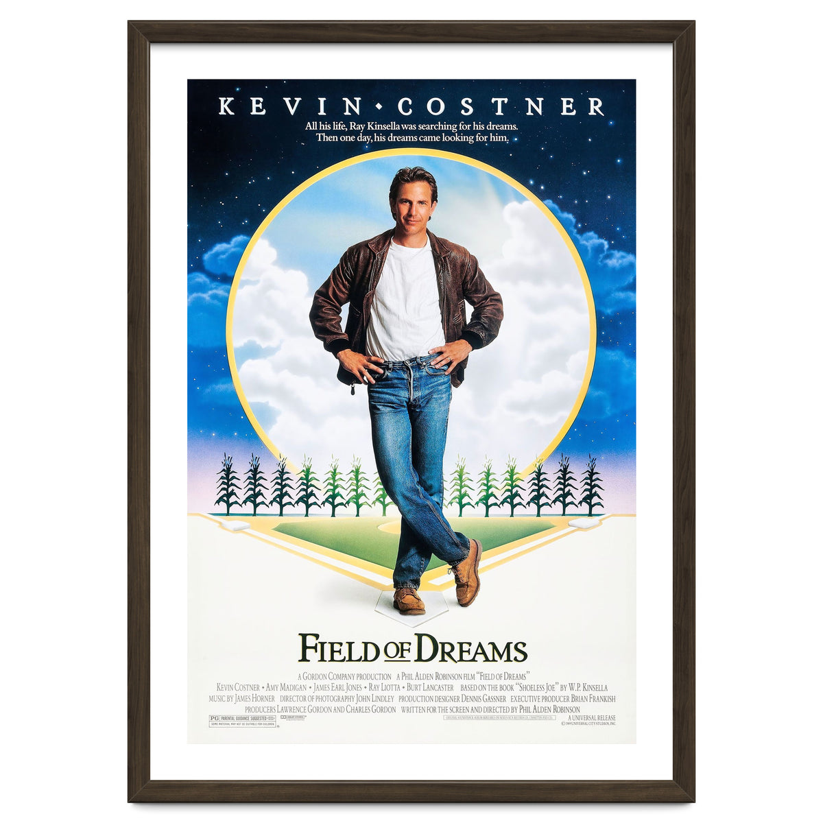 FIELD OF DREAMS (1989), directed by PHIL ALDEN ROBINSON.