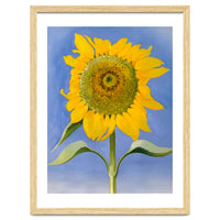 Georgia O’Keeffe – Sunflower, New Mexico (1935) | Bold Modernist Floral Painting Inspired by the American Southwest