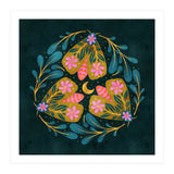 Floral Moths and Moon (Print Only) thumbnail