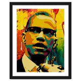 Malcolm X Colorful Abstract Art 2 thumbnail