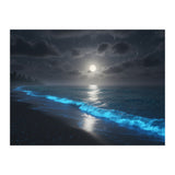 Bioluminescent Moonlit Shore (Print Only) thumbnail