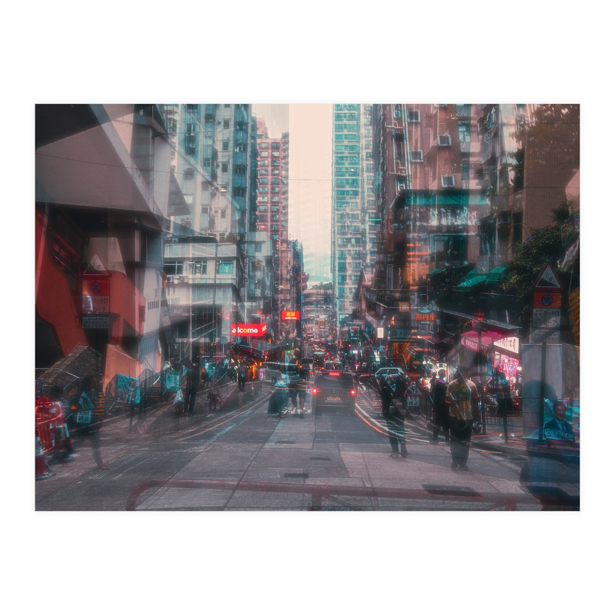 Street Photography - Double Exposure Sai Ying Pung (Print Only)