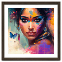 Butterfly Aura Hindu Portrait