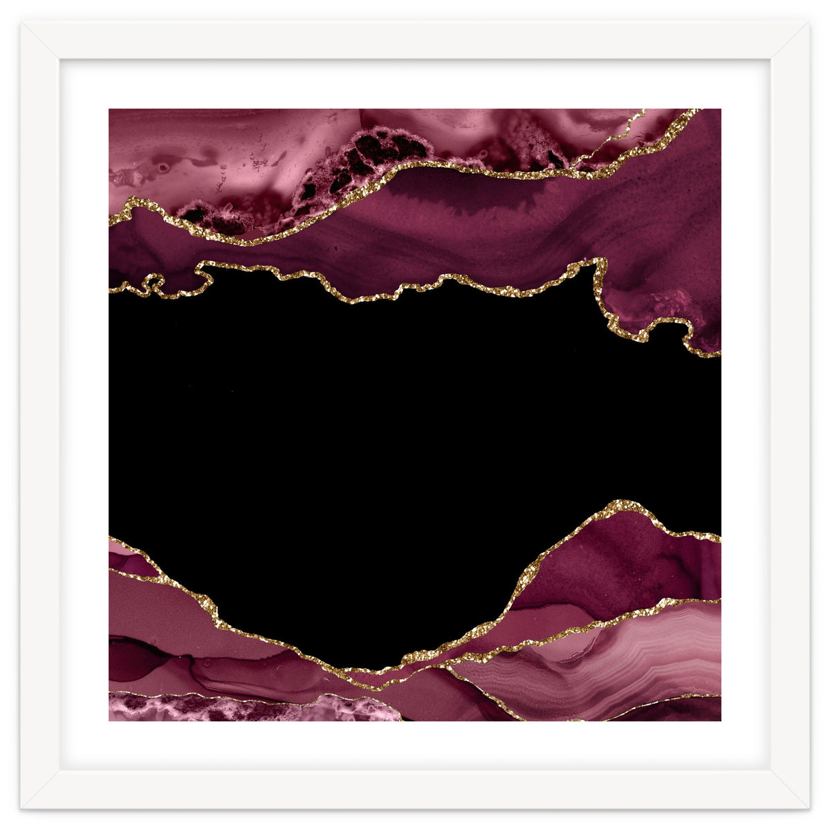 Burgundy & Gold Agate Texture 18