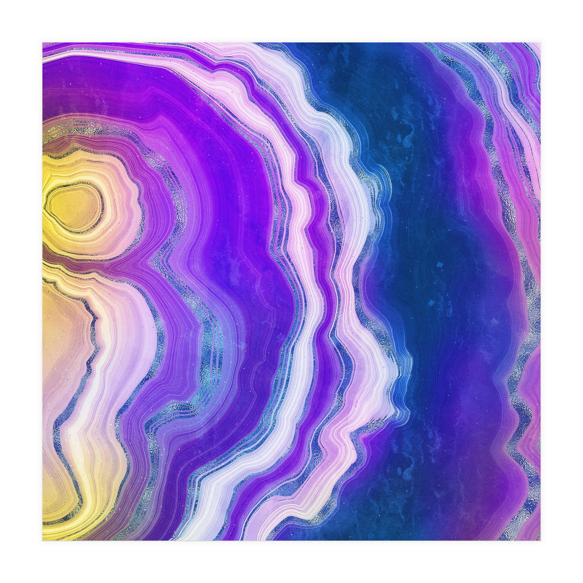 Neon Agate Texture 02  (Print Only)