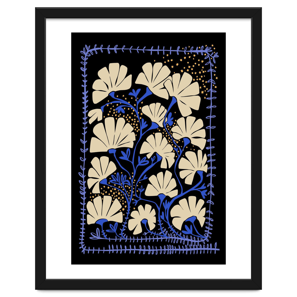 Klimts blooming  black