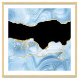 Blue & Gold Glitter Agate Texture 03 thumbnail