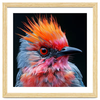 Close Up Of Exotic Bird With Vibrant Plumage