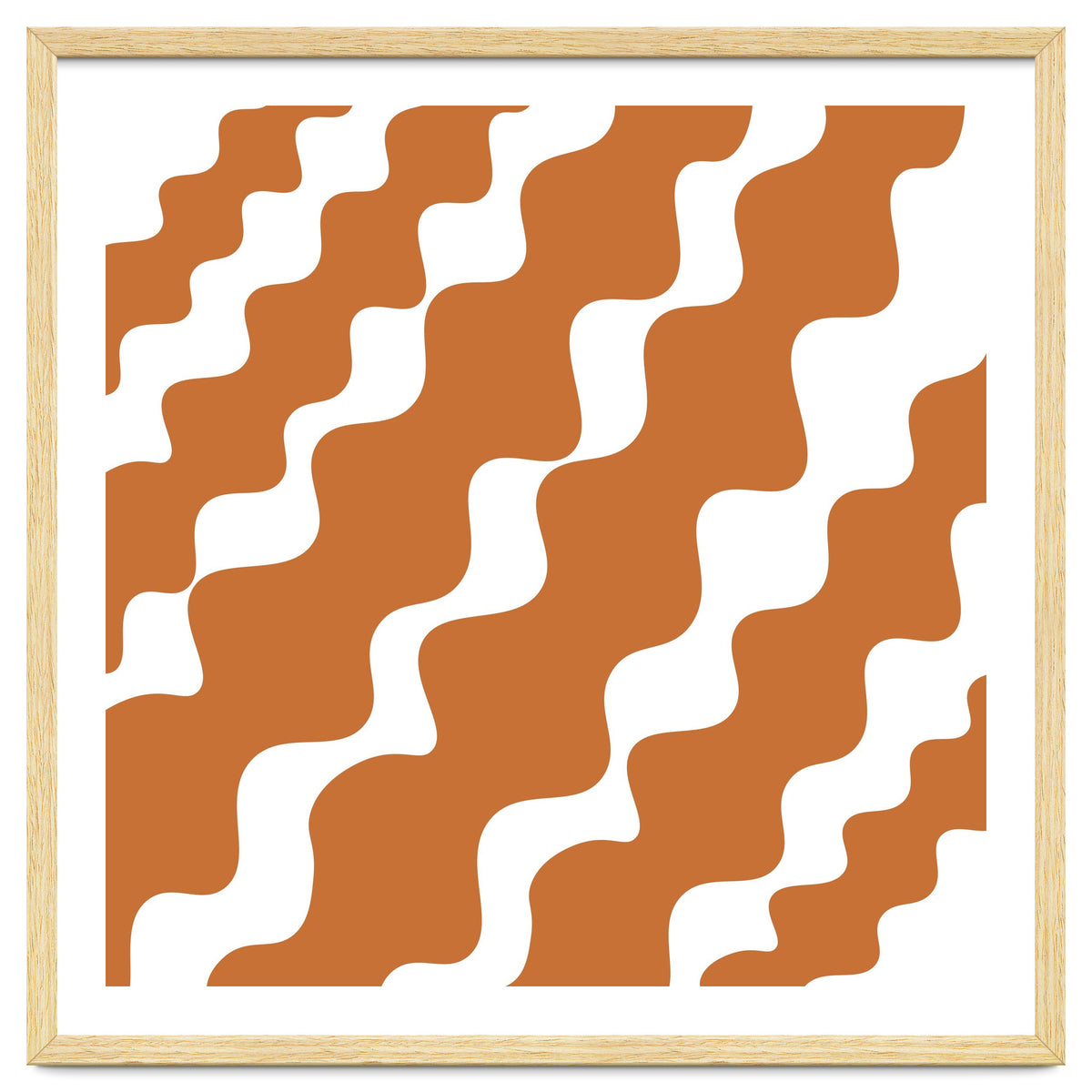 Brown Wavy Pattern