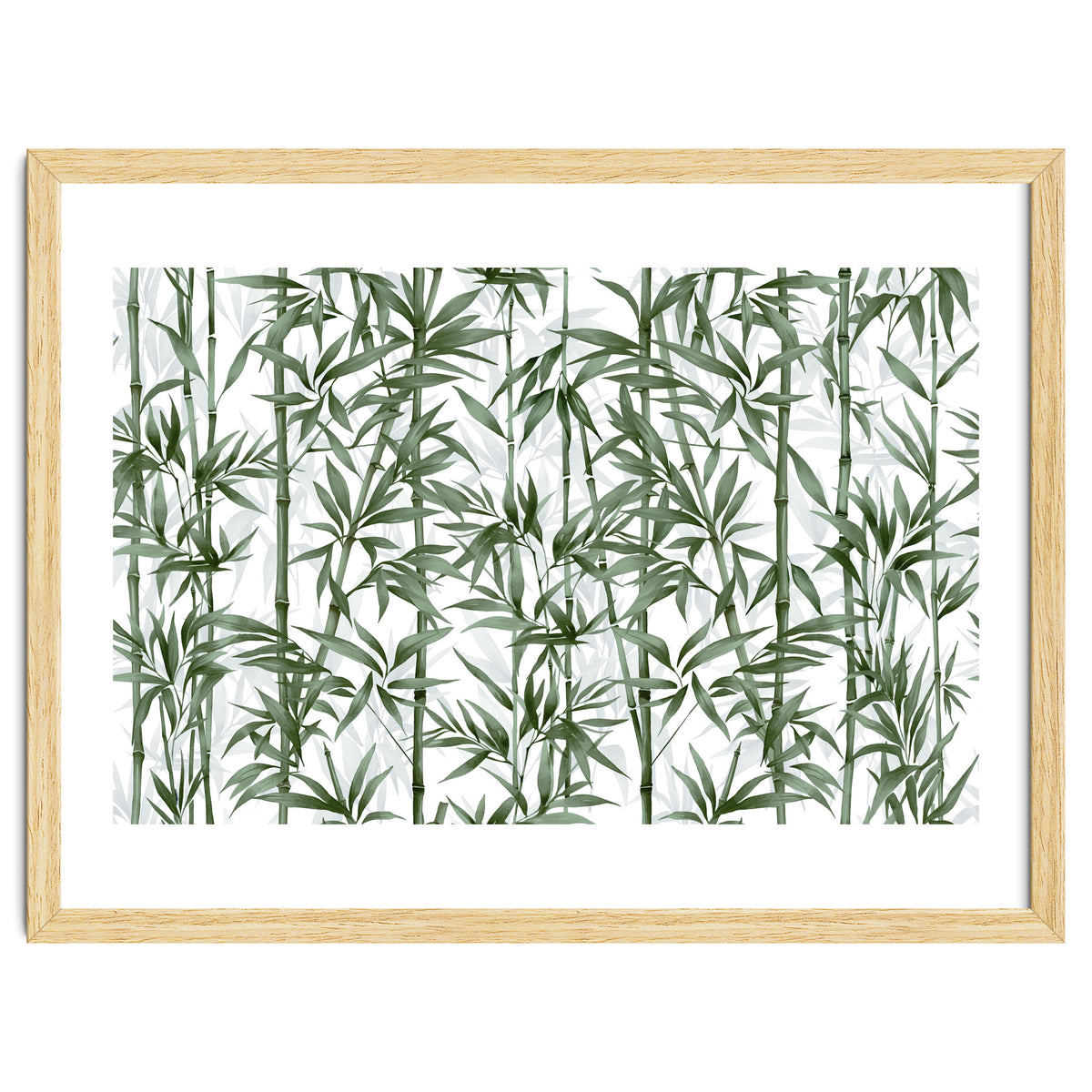 Bamboo Moody Green White