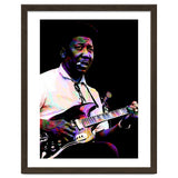 Muddy Waters American Blues Singer Legend Colorful Art thumbnail