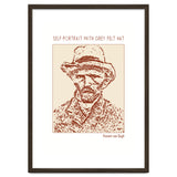 Self Portrait With Grey Felt Hat – Vincent Van Gogh thumbnail