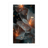 Ethereal Glowing Flora: Abstract Translucent Petals (Print Only) thumbnail