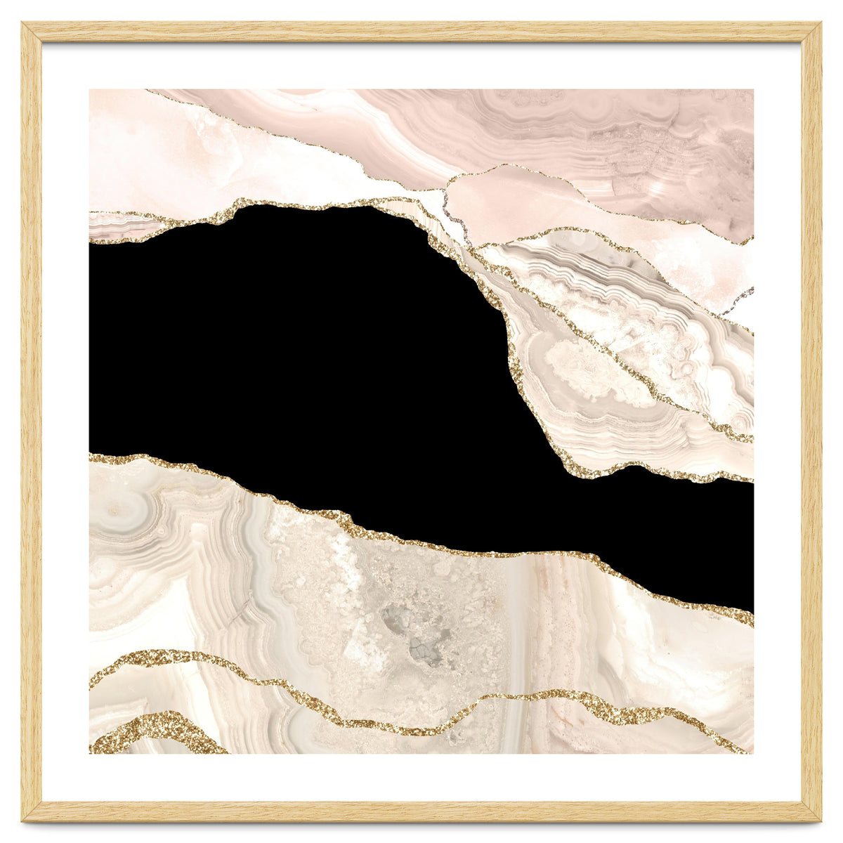 Ivory & Gold Agate Texture 01