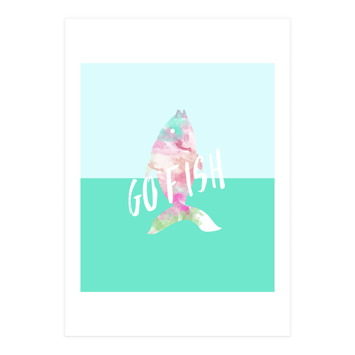 Go Fish With Quote (Print Only)