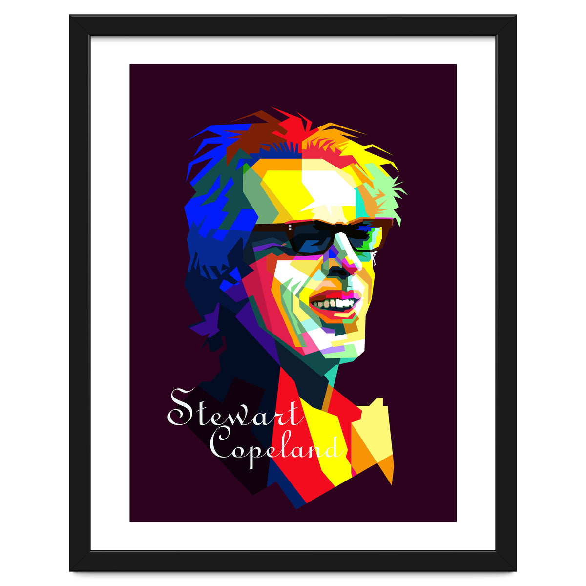 Stewart Copeland The Police Pop Art WPAP